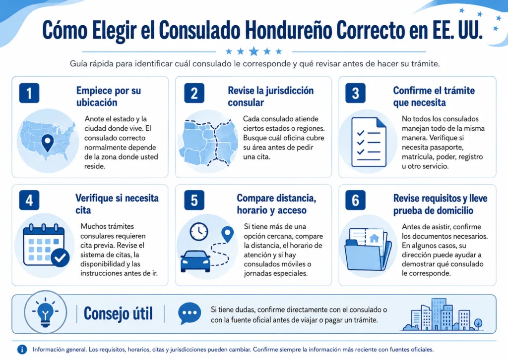 Cómo Elegir el Consulado Hondureño Correcto en EE. UU.